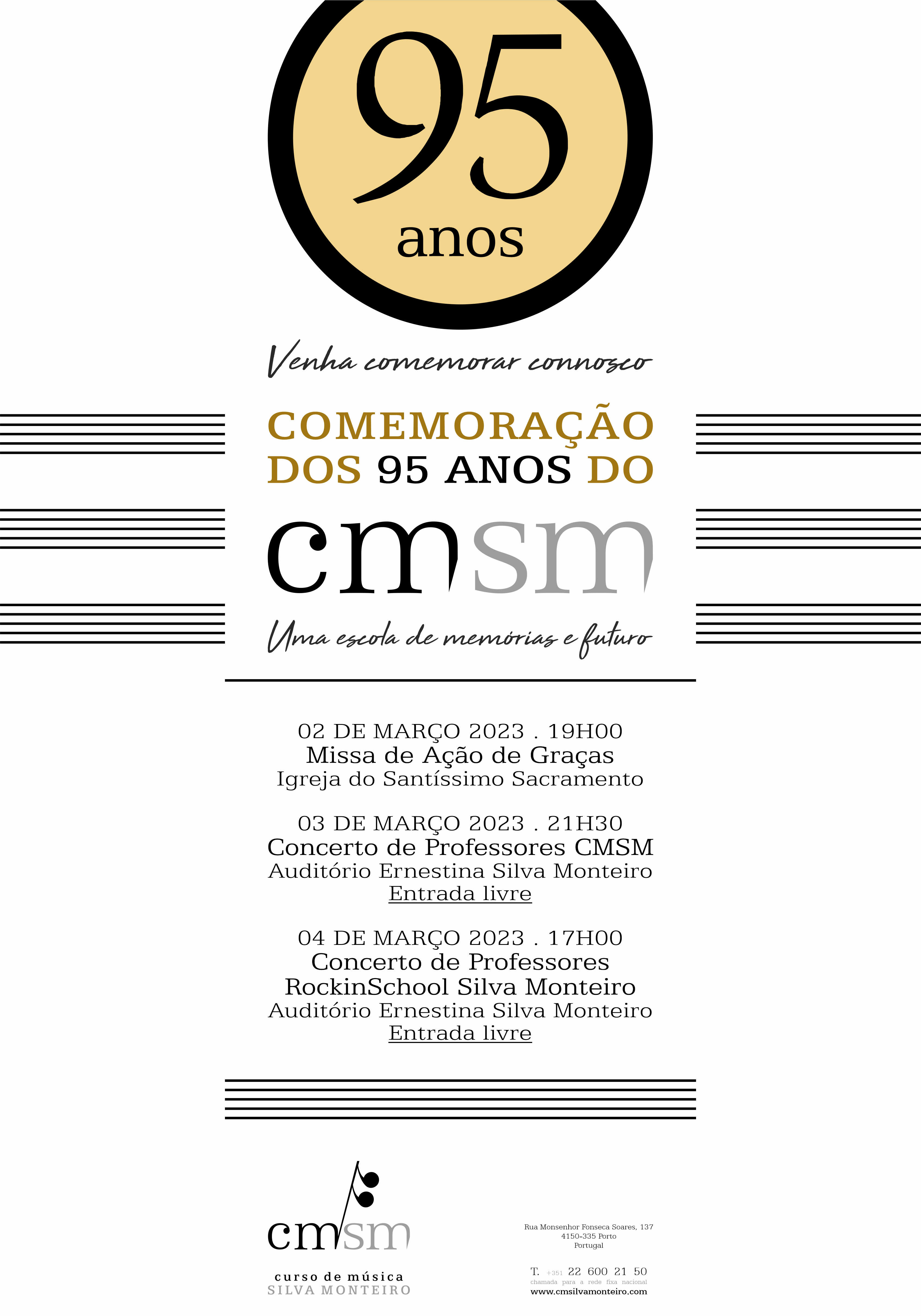 95 ANOS CMSM Cartaz